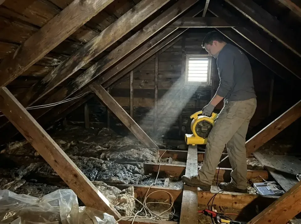 attic-water-damage-drying-proc-007 — frequently asked questions, Emergency Water Extraction & 24/7 Flood Response in Union M…